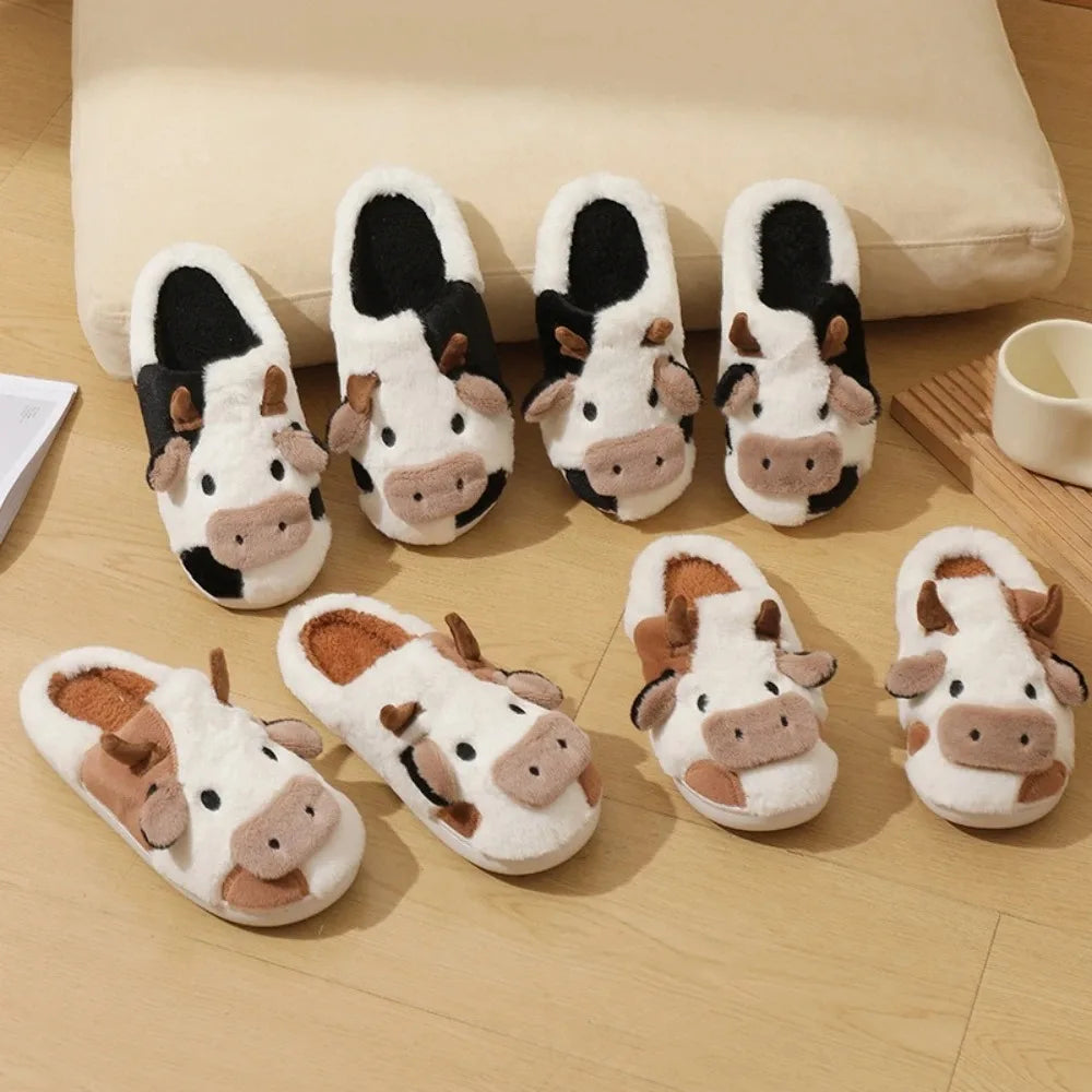 Cute Animal Cow Slippers