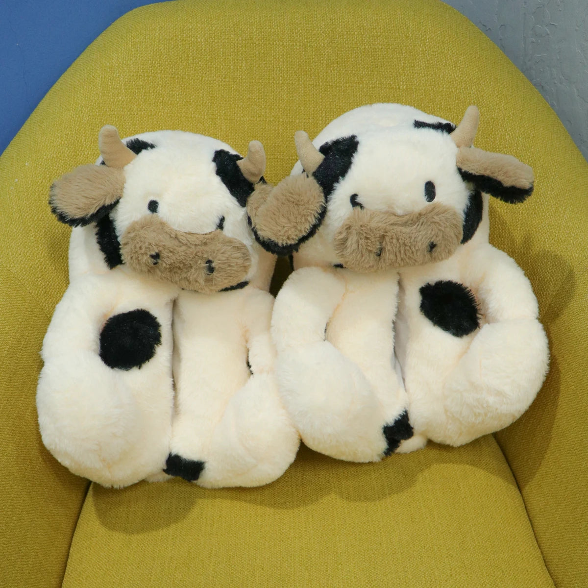 Kawaii Cow Plush Slipper