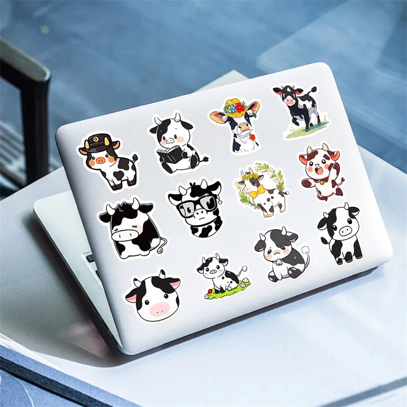 10/30/50PCS Cute Cow Stickers