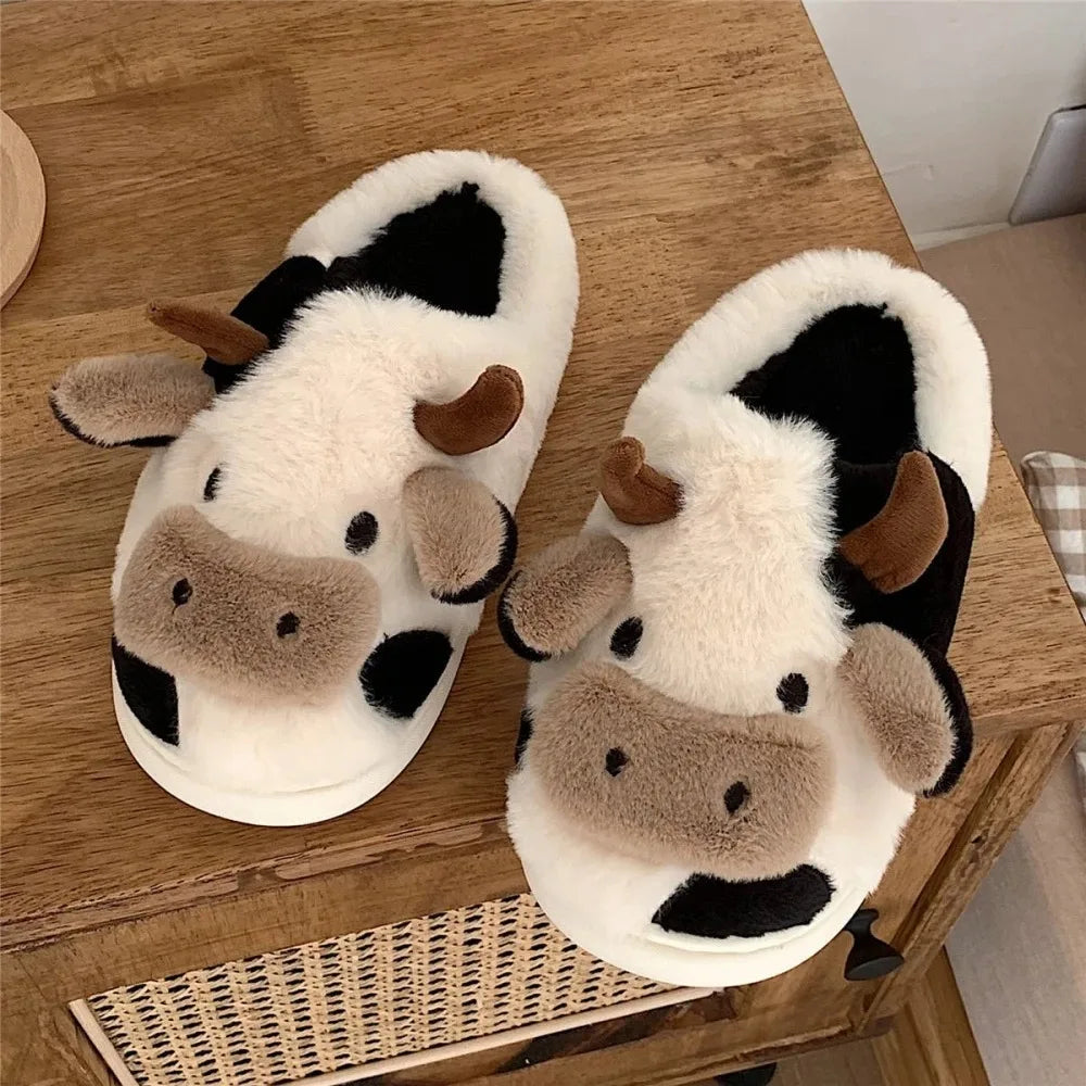 Cute Animal Cow Slippers