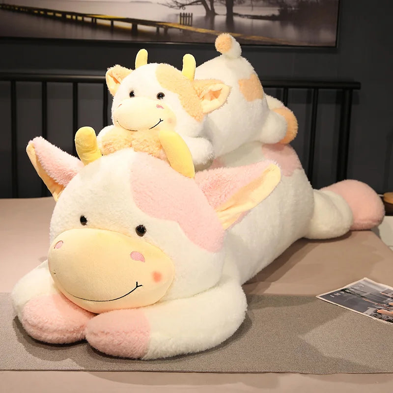 90cm Milk Cow Plush Pillow