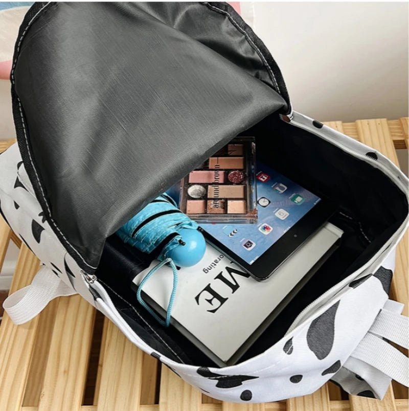 Personalized Harajuku Style Cow Backpack