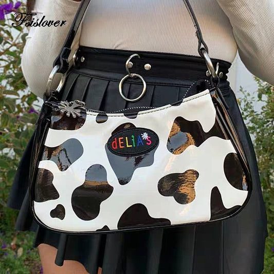 Cow Shoulder Tote